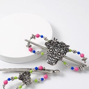 Lilla Rose Right Hand Sugar Skull Flexi Clip Sz MD